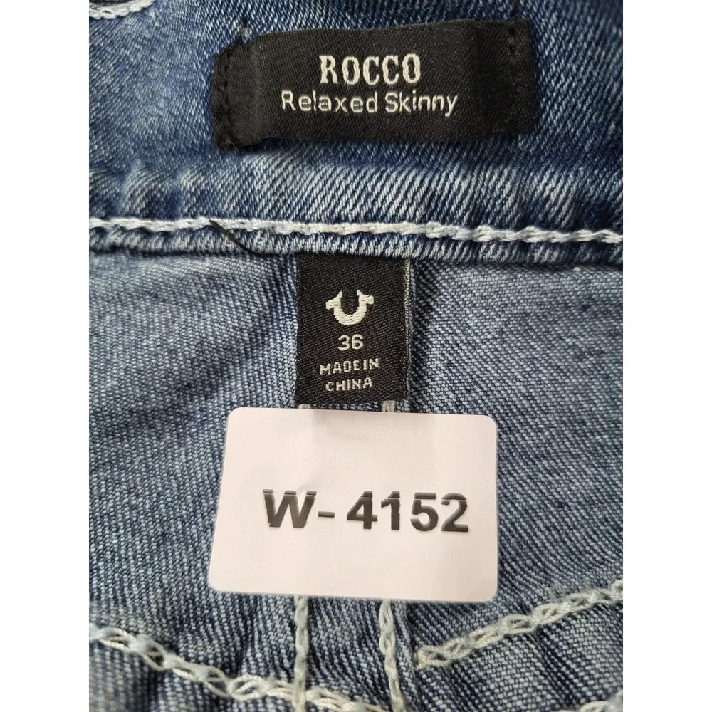 True Religion Men Jeans 36 Blue Denim Rocco Relaxed Skinny 29